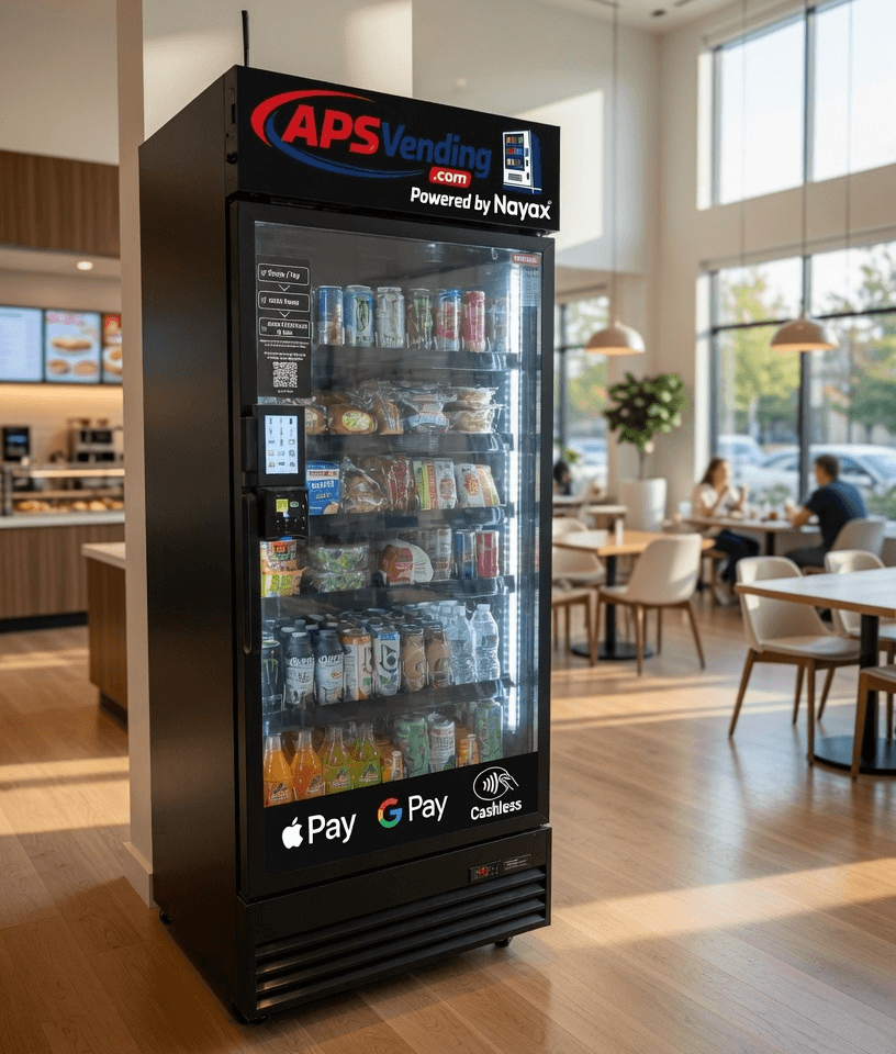 cashless AI vending cooler Northern NJ